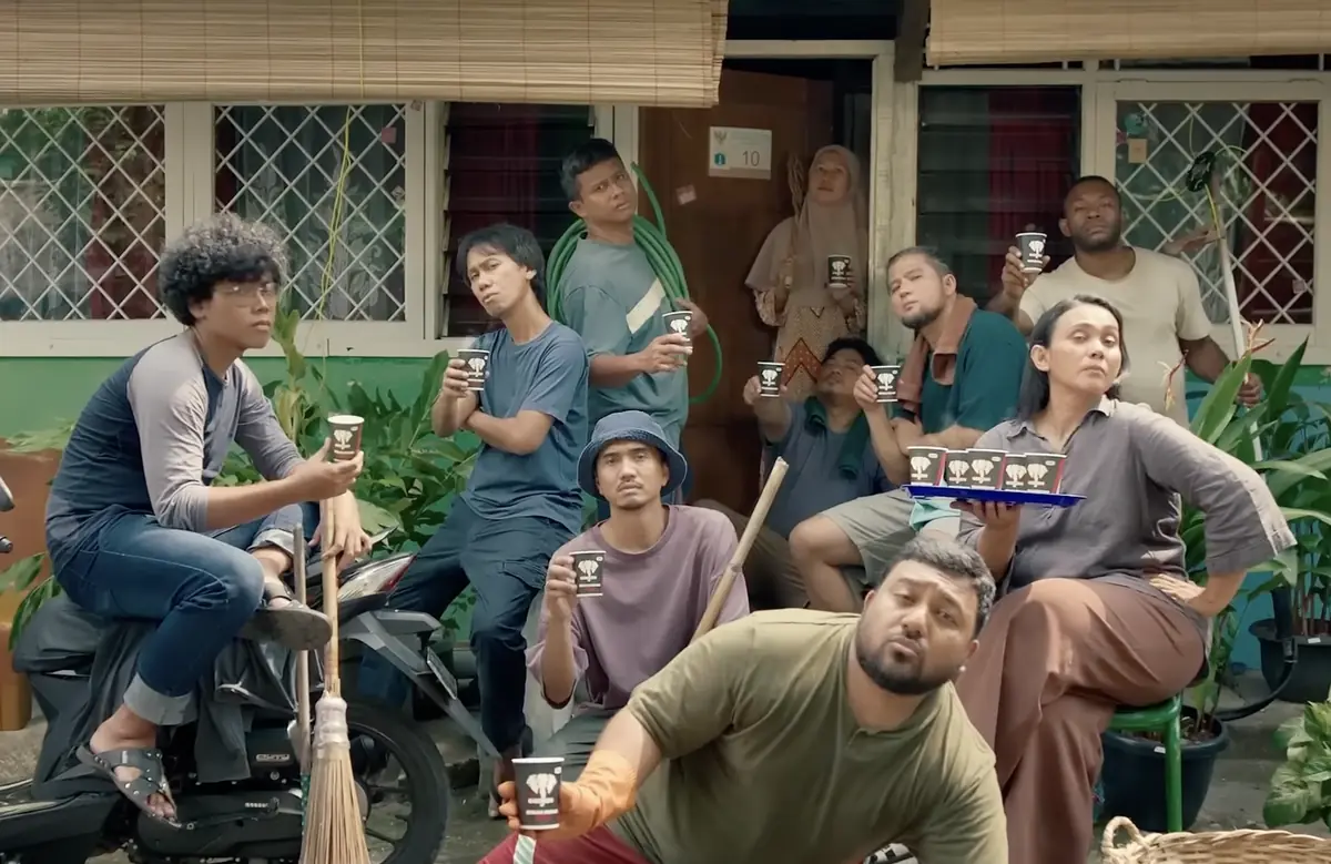 Cuplikan iklan Kopi Tubruk Gadjah dengan Zie sebagai talent